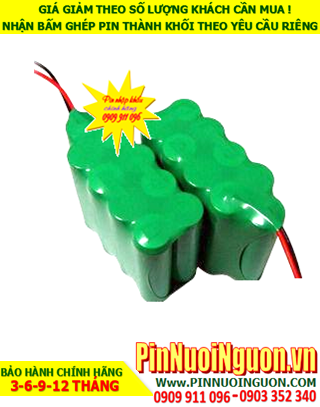 Pin sạc 10.8v AA1000mAh; Pin sạc NiMh NiCd 10.8v AA1000mAh; Pin sạc khối công nghiệp 10.8v AA1000mAh