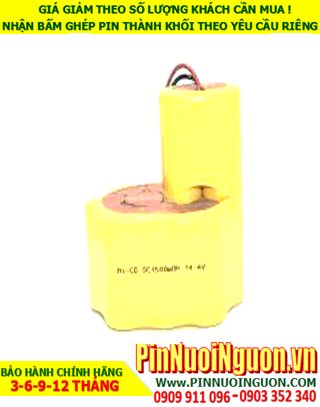 Pin sạc 14.4v SC3000mAh; Pin sạc NiMh 14.4v SC3000mAh; Pin sạc khối công nghiệp 14.4v SC3000mAh