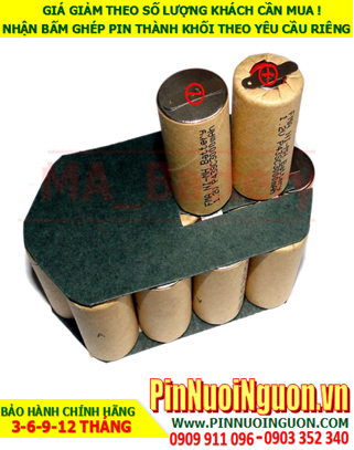 Pin sạc 18v SC2000mAh; Pin sạc NiMh 18v SC2000mAh; Pin sạc khối công nghiệp 18v SC2000mAh