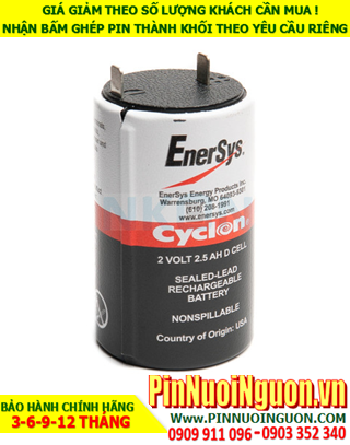 Pin EnerSys Cyclon Sealed Lead Acid 2v - 2.5AH chính hãng Made in USA | hàng có sẳn