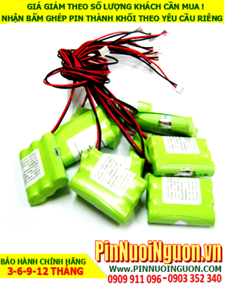 Pin sạc 3.6v AAA550mAh; Pin đèn Exit thoát hiểm 3.6v AAA550mAh; Pin đèn sự cố khẩn cấp 3.6v AAA550mAh _Bảo hành 1 năm 