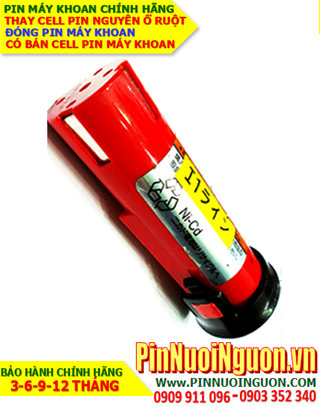 Pin sạc NiMh 9.6v 1300mAh; Pin máy khoan Nội địa Nhật NiMh 9.6V-1.3AH (1300mAh)-Thay PIN máy khoan 9.6V-1.3AH (Bảo hành 6 tháng)