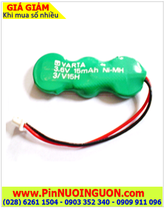 NiMh 3/V15H (3.6v-15mAh), Pin sạc NiMh 3.6v-15mAh (3/V15H) chính hãng 