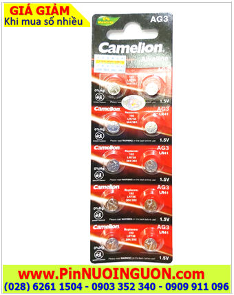 COMBO 1vỉ 10viên Camelion AG3 LR41 Alkaline 1.5v _Giá chỉ 29.000đ