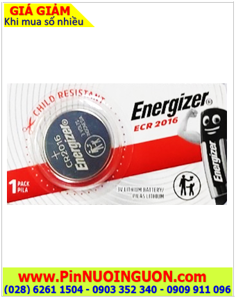 Pin CR2016 _Energizer ECR2016; Pin 3v lithium Energizer ECR2016 CR2016 chính hãng 