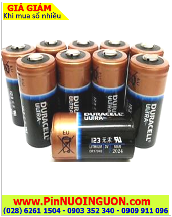 Pin máy ảnh Kỹ thuật số _ Pin Duracell Ultra DL123A/CR17345 lithium 3v _Xuất xứ Mỹ (USA)
