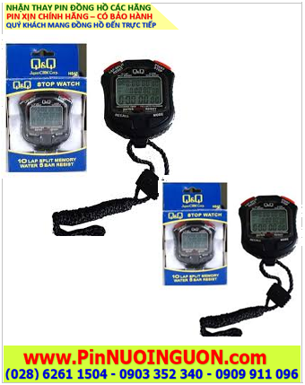 Thay Pin đồng hồ bấm giờ Stopwatch Casio, Q&Q