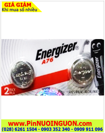 Energizer A76 LR44; Pin cúc áo 1.5v Alkaline Energizer A76 LR44 AG13 chính hãng 