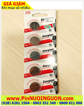COMBO MUA 1vỉ 5viên Pin Energizer ECR2025 lithium 3v  _Giá chỉ 58.000đ/ vỉ 5viên