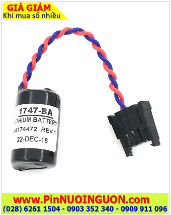 Allen Bradely 1747-BA; Pin nuôi nguồn Allen Bradley AB 1747-BA lithium 3v 950mAh _Made in Japan