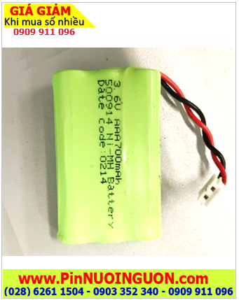 Pin 3.6v AAA700mAh, Pin NiMh 3.6v-AAA700mAh, Pin sạc 3.6v-AAA700mAh, Pin sạc khối công nghiệp NiMh 3.6v-AAA700mAh