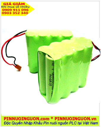 Pin sạc 9.6v-AA1800mAh; Pin nuôi nguồn 9.6v AA1800mAh, Pin GREPOW 9.6v-AA1800mAh