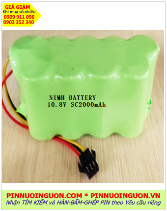Pin sạc 10.8v SC2000mAh; Pin sạc NiMh 10.8v SC2000mAh; Pin sạc khối 10.8v SC2000mAh