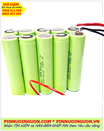 Pin sạc 12V18670-4200mAh; Pin sạc NiMh 12V18670-4200mAh; Pin sạc công nghiệp 12V-18670-4200mAh