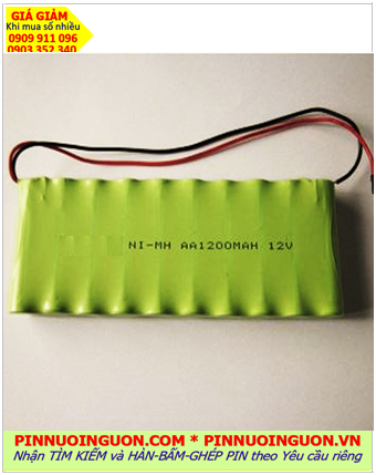 Pin sạc 12v-AA1200mAh, Pin sạc NiMh 12v-AA1200mAh, Pin sạc công nghiệp 12v-AA1200mAh