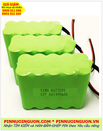 Pin sạc 12v AA1400mAh; Pin sạc NiMh 12v AA1400mAh; Pin sạc khối công nghiệp 12v AA1400mAh