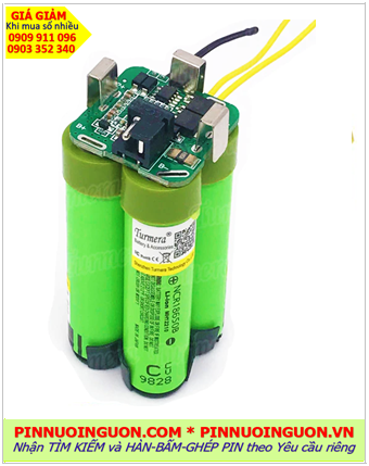 Pin sạc 14.8v-3400mAh, Pin sạc 14.4v-3400mAh, Pin sạc Lithium Panasonic NCR18650B-14.8v-3400mAh  /Nhận hàn ghép pin 