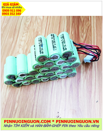 Pin sạc 16.8v-2/3A1400mAh, Pin sạc công nghiệp NiMh 16.8v-2/3A1400mAh /Nhận hàn bấm chế ghép pin theo yêu cầu riêng
