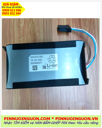 Pin sạc Lithium 16v-3000mAh, Pin sạc công nghiệp Lithium 16v-3000mAh /Nhận hàn bấm chế ghép pin theo yêu cầu riêng