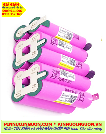 Pin sạc 18v-7000mAh, Pin sạc Samsung INR18650-35E-18v-7000mAh/ Nhận hàn ghép pin theo yêu cầu