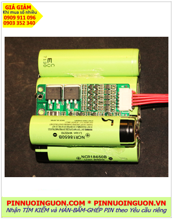 Pin sạc 18v-3400mAh, Pin sạc Lithium Panasonic NCR18650B-18v-3400mAh /Nhận hàng ghép Pin