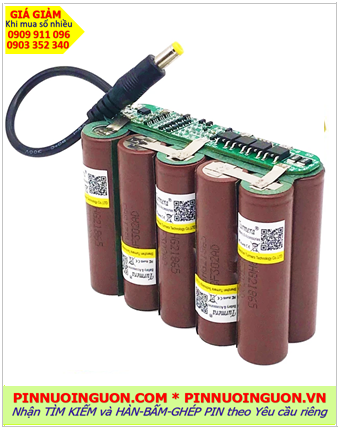 Pin sạc 18v-6000mAh, Pin sạc 18.5v-6000mAh, Pin sạc Lithium 18650-18v-6000mAh /Nhận ghép pin theo yêu cầu