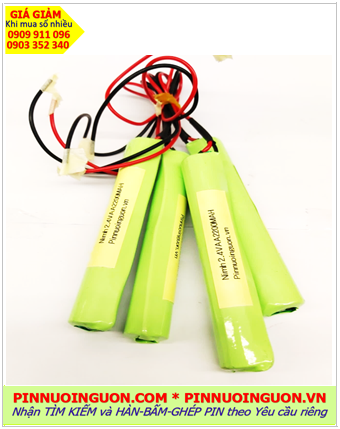 Pin sạc 2.4v-AA2200mAh, Pin sạc NiMh 2.4v-AA2200mAh, Pin sạc công nghiệp 2.4v-AA2200mAh