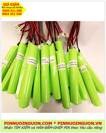 Pin sạc 2.4v-2/3A 600mAh, Pin sạc NiMh 2.4v-2/3A 600mAh, Pin sạc công nghiệp 2.4v-2/3A 600mAh