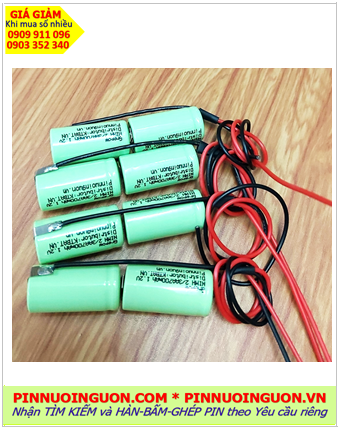 Pin sạc 2.4v-2/3AA 700mAh, Pin sạc NiMh 2.4v-2/3AA 700mAh, Pin sạc NiCd 2.4v-2/3AA 700mAh