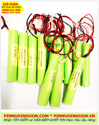 Pin sạc 2.4v-AA500mAh, Pin sạc NiMh 2.4v-AA500mAh, Pin sạc công nghiệp 2.4v-AA500mAh