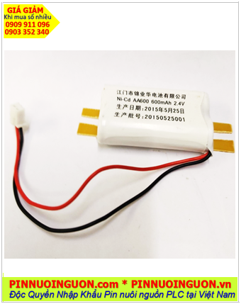 Pin sạc 2.4v-AA600mAh, Pin sạc NiMh 2.4v-AA600mAh, Pin sạc công nghiệp 2.4v-AA600mAh 