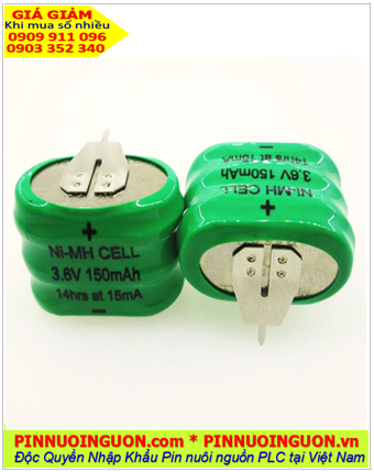 Pin sạc 3/V150H (3.6v-150mAh), Pin sạc NiMh 3/V150H (3.6v-150mAh), Pin sạc công nghiệp 3/V150H (3.6v-150mAh)