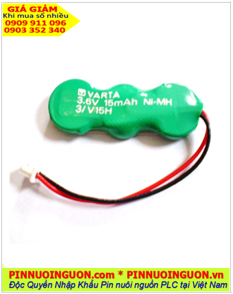 Pin sạc 3/V15H (3.6v-15mAh), Pin sạc NiMh 3.6v-15mAh (3/V15H) chính hãng |HÀNG CÓ SẲN