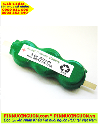 Pin sạc 3.6v-80mAh(3/V80H); Pin sạc NiMh 3.6v-80mAh(3/V80H); Pin sạc NiCd 3.6v-80mAh(3/V80H)
