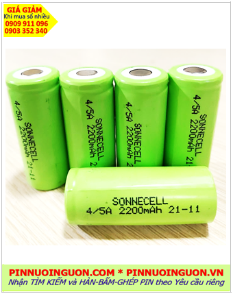 Pin sạc 1.2v 4/5A2200mAh, Pin sạc công nghiệp NiMh 4/5A2200mAh, Cell pin Grepow NiMh 4/5A2200mAh 1.2v