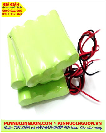 Pin sạc 4.8v 7/5A 4000mAh; Pin sạc NiMh 4.8v 7/5A 4000mAh; Pin sạc công nghiệp 4.8v 7/5A 4000mAh