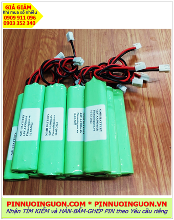 Pin sạc 4.8v-AA900mAh, Pin sạc NiMh 4.8v-AA900mAh, Pin sạc công nghiệp 4.8v-AA900mAh