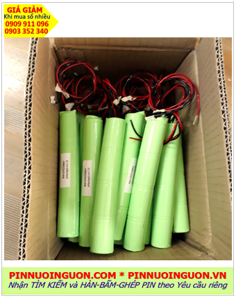 Pin sạc 4.8v C2500mAh; Pin sạc NiMh 4.8v C2500mAh; Pin sạc công nghiệp 4.8v C2500mAh