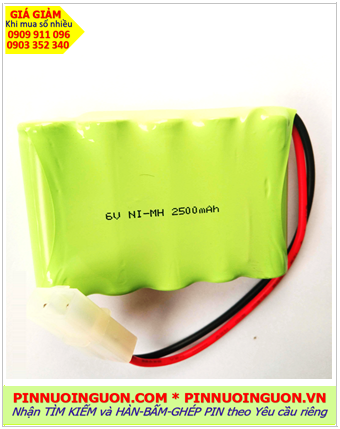 Pin sạc 6v AA2500mAh; Pin sạc NiMh 6v AA2500mAh; Pin sạc công nghiệp 6v AA250mAh