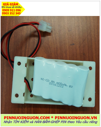 Pin sạc 6v-AA800mAh; Pin sạc NiMh 6v AA800mAh; Pin NiCd 6v-AA800mAh, Pin sạc công nghiệp 6v AA800mAh