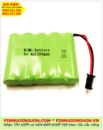 Pin sạc 6v AA1200mAh; Pin sạc NiMh 6v AA1200mAh; Pin sạc công nghiệp 6v AA1200mAh