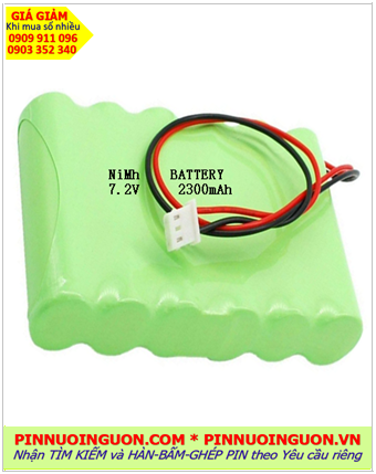 Pin sạc 7.2v AA2300mAh; Pin sạc NiMh NiCd 7.2v AA2300mAh; Pin sạc khối công nghiệp 7.2v AA2300mAh
