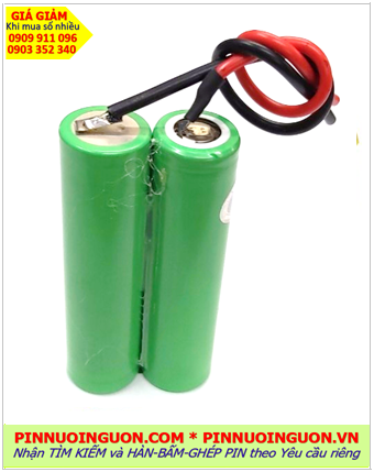 Pin sạc Samsung 7.4v-2500mAh; Pin sạc 7.4v 2500mAh (INR18650-25R) /Nhận bấm ghép pin theo yêu cầu