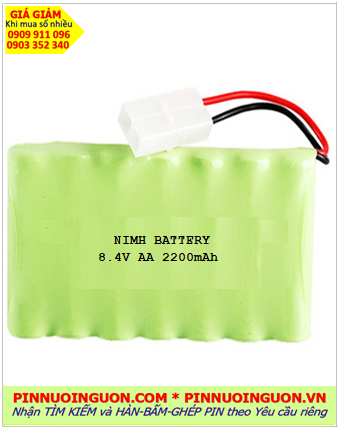 Pin sạc 8.4v AA2200mAh; Pin sạc NiMh 8.4v AA2200mAh; Pin sạc khối công nghiệp 8.4v AA2200mAh