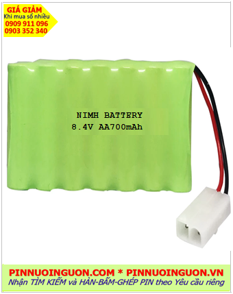 Pin sạc 8.4v AA700mAh; Pin sạc NiMh 8.4v AA700mAh; Pin sạc khối công nghiệp 8.4v AA700mAh