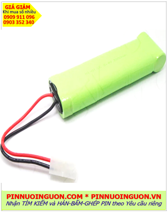 Pin sạc 8.4v-2/3A1600mAh, Pin sạc NiMh 8.4v-2/3A1600mAh, Pin sạc công nghiệp 8.4v-2/3A1600mAh
