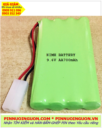 Pin sạc 9.6v AA700mAh; Pin sạc NiMh 9.6v AA700mAh; Pin sạc khối công nghiệp 9.6v AA700mAh
