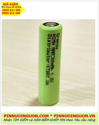 Pin sạc 1.2v AAA1000mAh, Pin sạc công nghiệp đầu bằng NiMh AAA1000mAh 1.2v, Cell pin AAA1000mAh