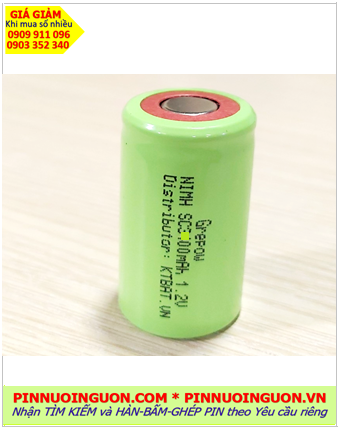 Pin sạc 1.2v SC3800mAh, Pin sạc công nghiệp đầu bằng NiMh SC3800mAh 1.2v, Cell pin Grepow NiMh SC3800mAh 1.2v