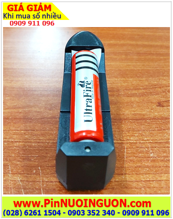 Bộ sạc pin 18650 HB-001 kèm sẳn 1 pin sạc Ultrafire AX18650 -5800mAh -3.7v (Pin xuất xứ Thái Lan)